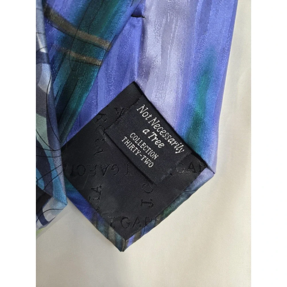 J Garcia Purple Tie Lot of 3 Tree Collection